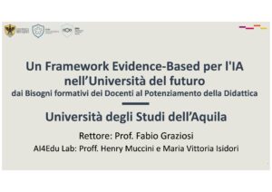 Congresso CRUI-GEO-IA@UniCal “Intelligenza artificiale all’università”