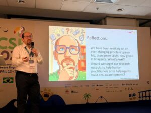 Prof. Henry Muccini delivers a keynote at GREENS 2026